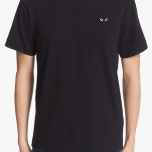 Comme des Garcons Play - Logo Slim Fit Graphic T-Shirt with Heart Emblem - Sz L